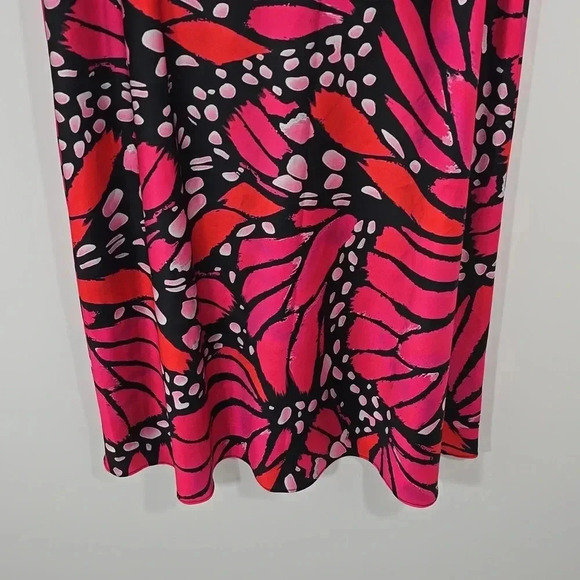{Milly} Fion Graphic Butterfly Bias Cut Satin Skirt - Picture 10 of 17